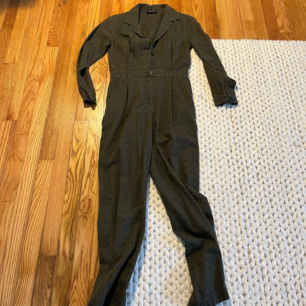 Madewell | XS, Seamed Coverall Jumpsuit in Grid Dot